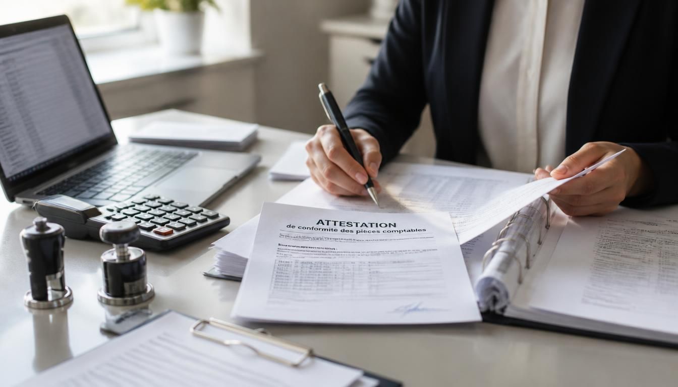 Attestation de conformité des pièces comptables