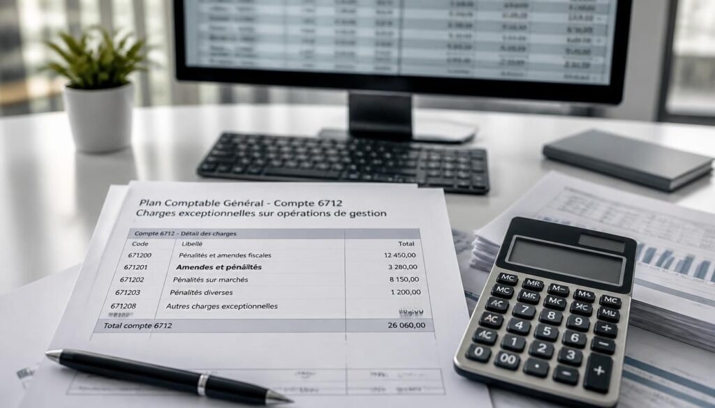 Compte 6712 du plan comptable : amendes et pénalités