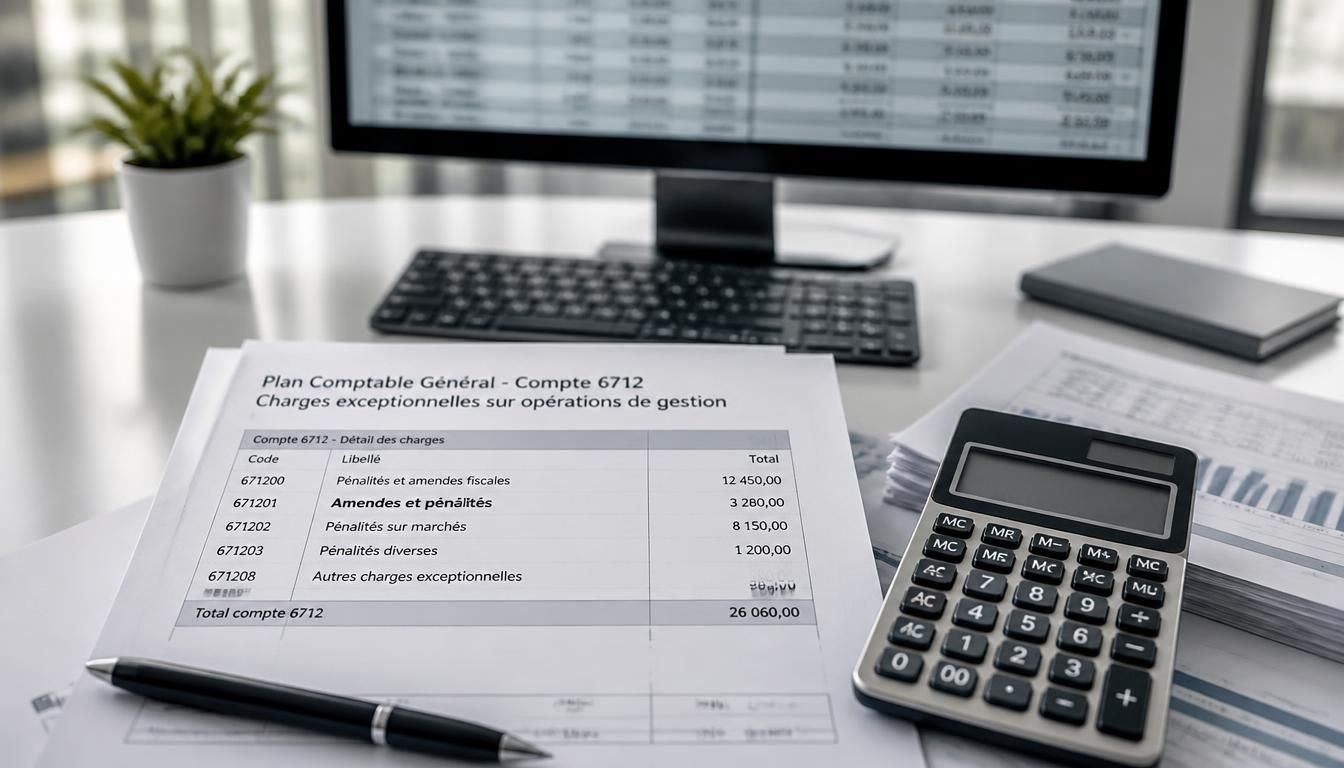 Compte 6712 du plan comptable : amendes et pénalités